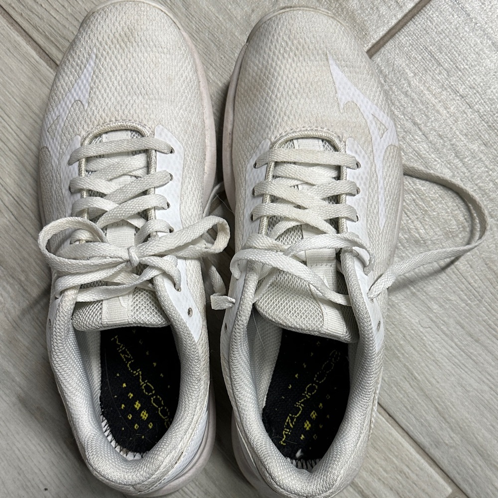 Mizuno White Athletic Sneakers
